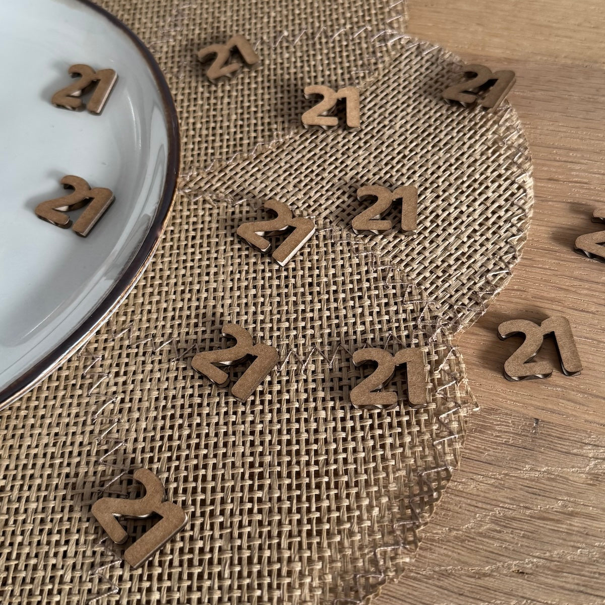 21 diner tafelconfetti - Rome (50 stuks) - karton