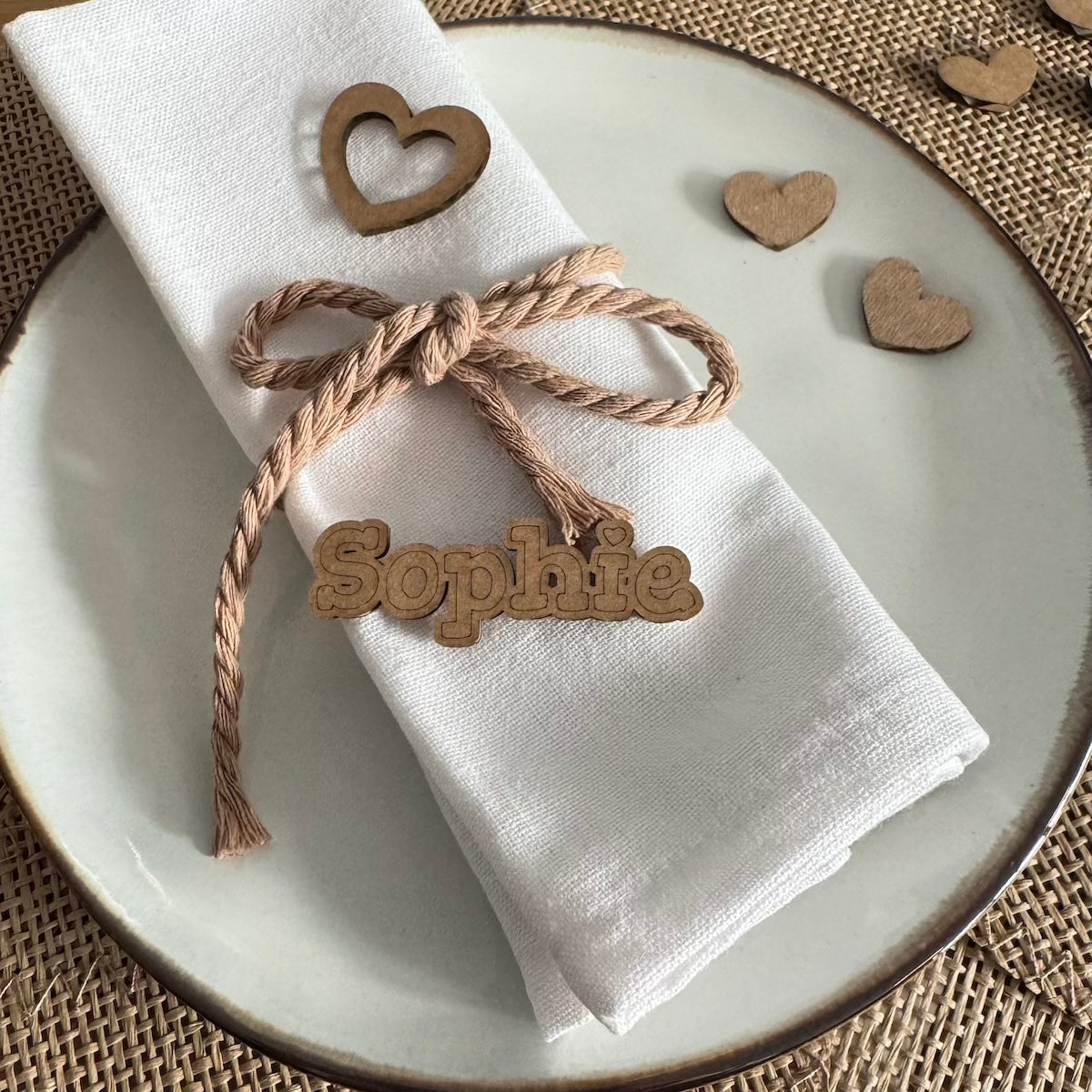 Naamkaartje diner - Parijs - karton