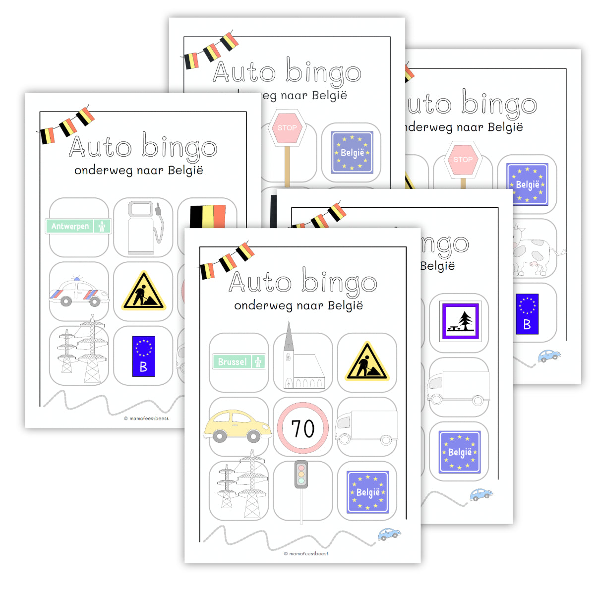 Autospelletjes voor onderweg naar België