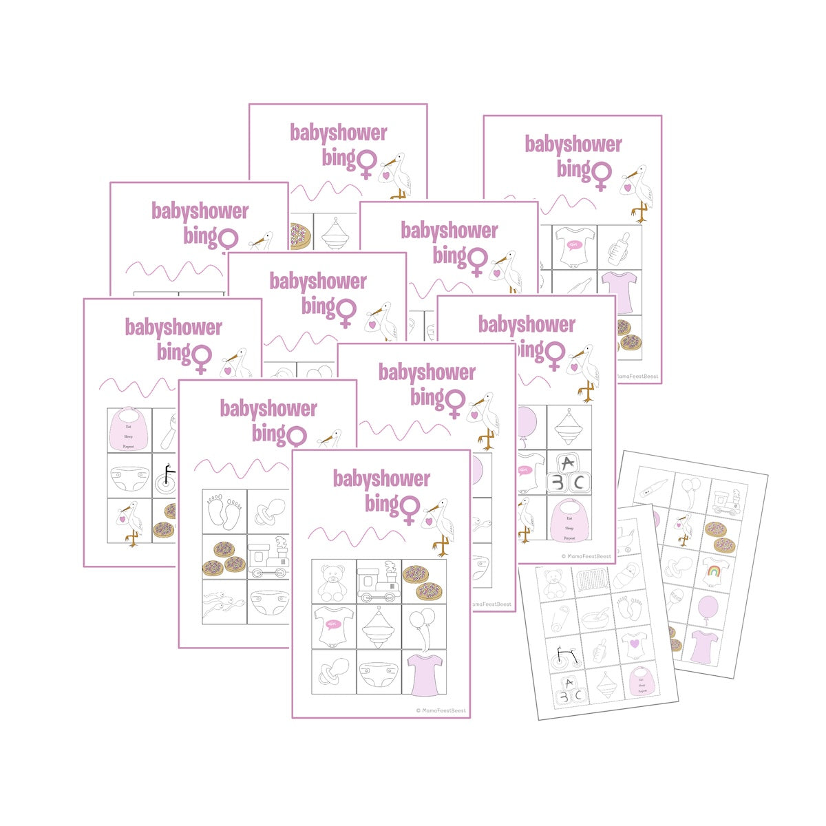 Babyshower printen - meisje