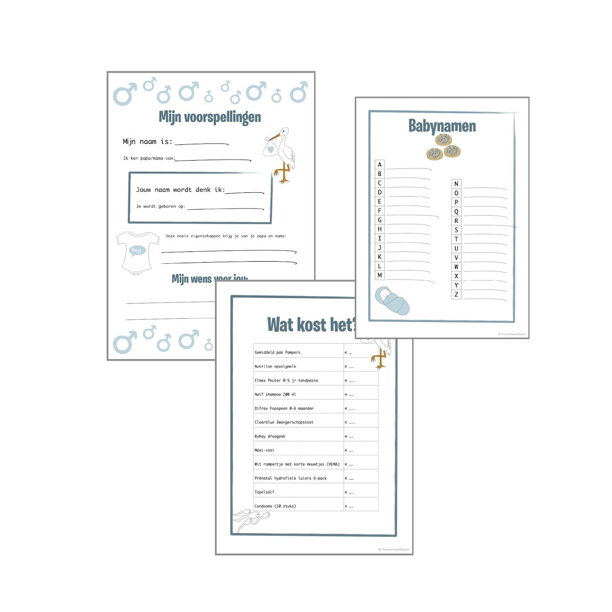 Babyshower printen - jongen