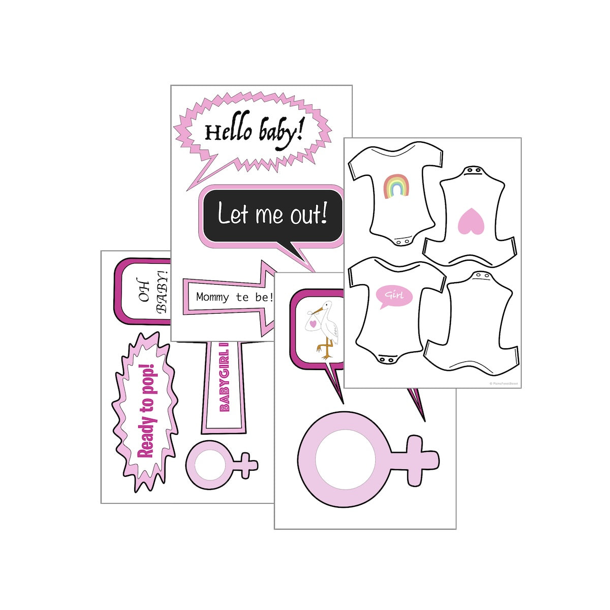 Babyshower printen - meisje