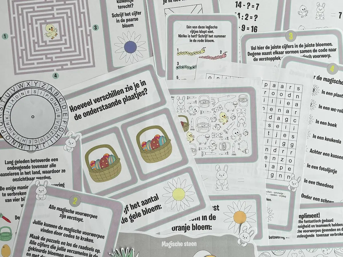 Pasen Escape spel voor thuis