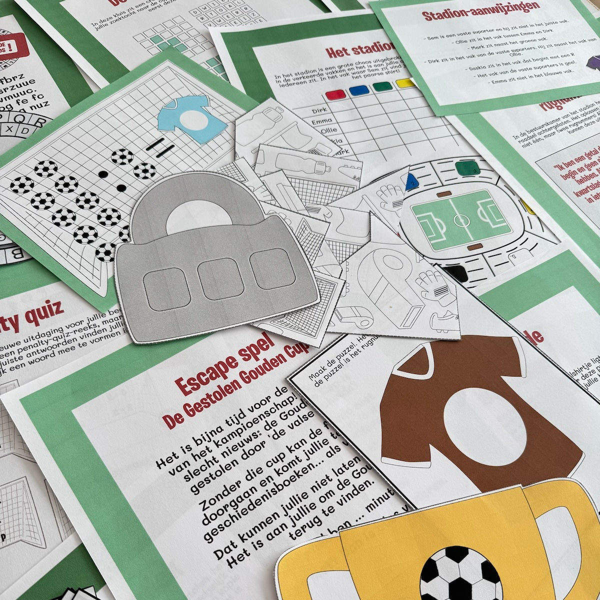 Escape room voetbal - De gestolen gouden cup