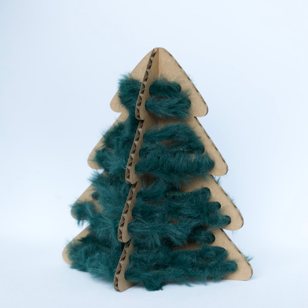 Christmas tree with lacing holes - cardboard