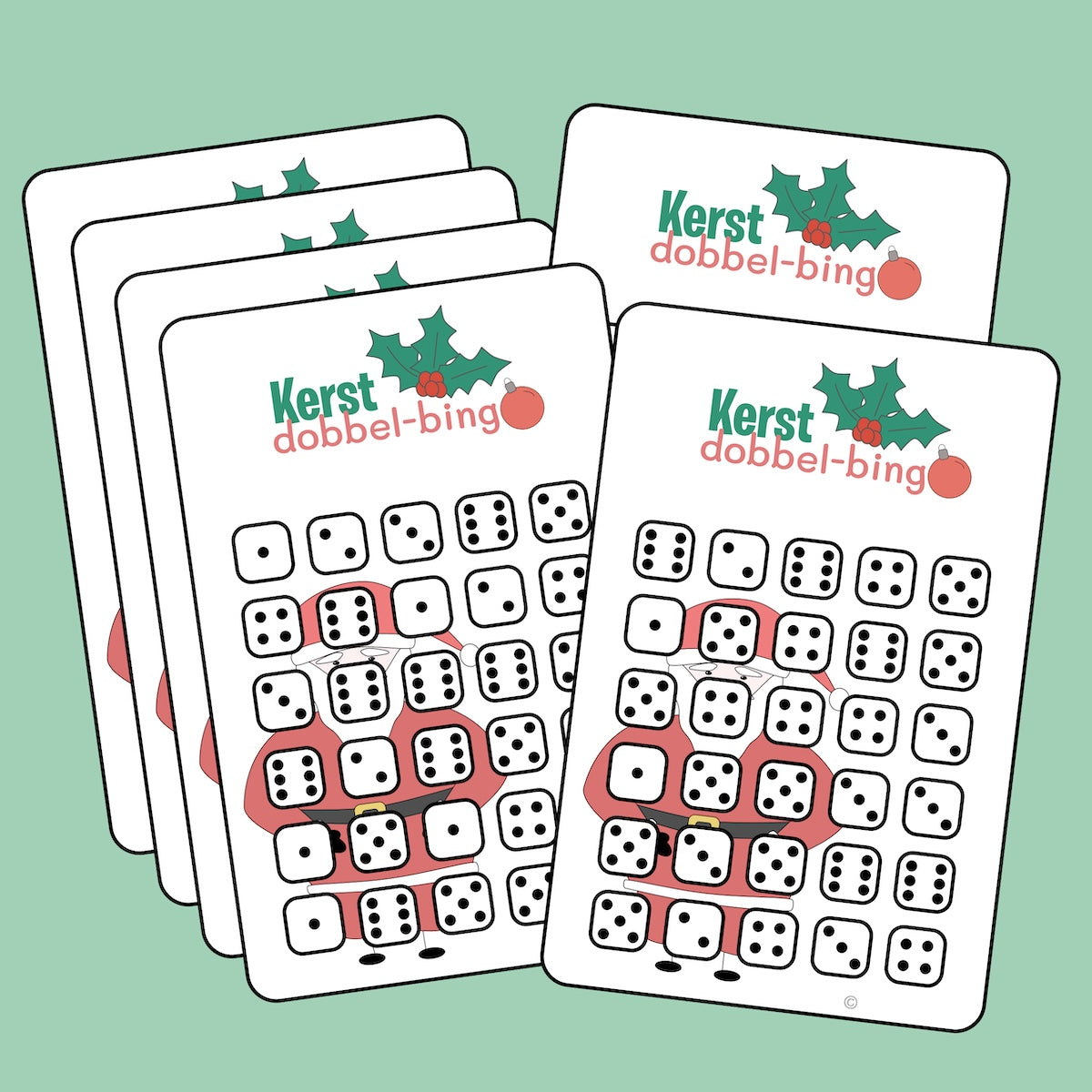 Kerst dobbel-bingo