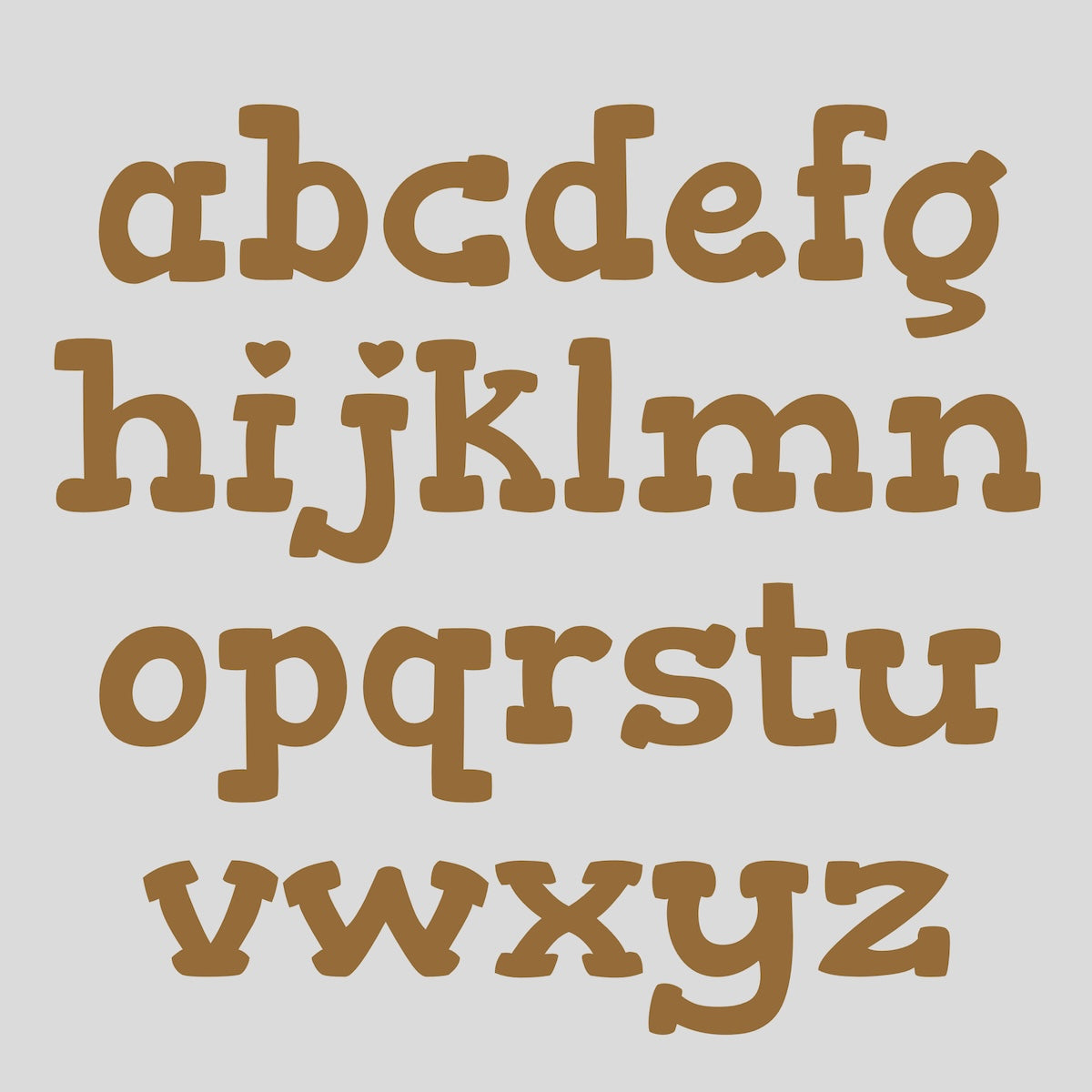 Letters en cijfers van karton