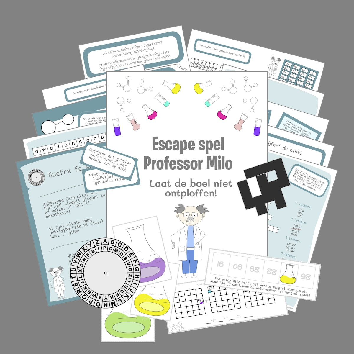 Escape room science feestje - Professor Milo