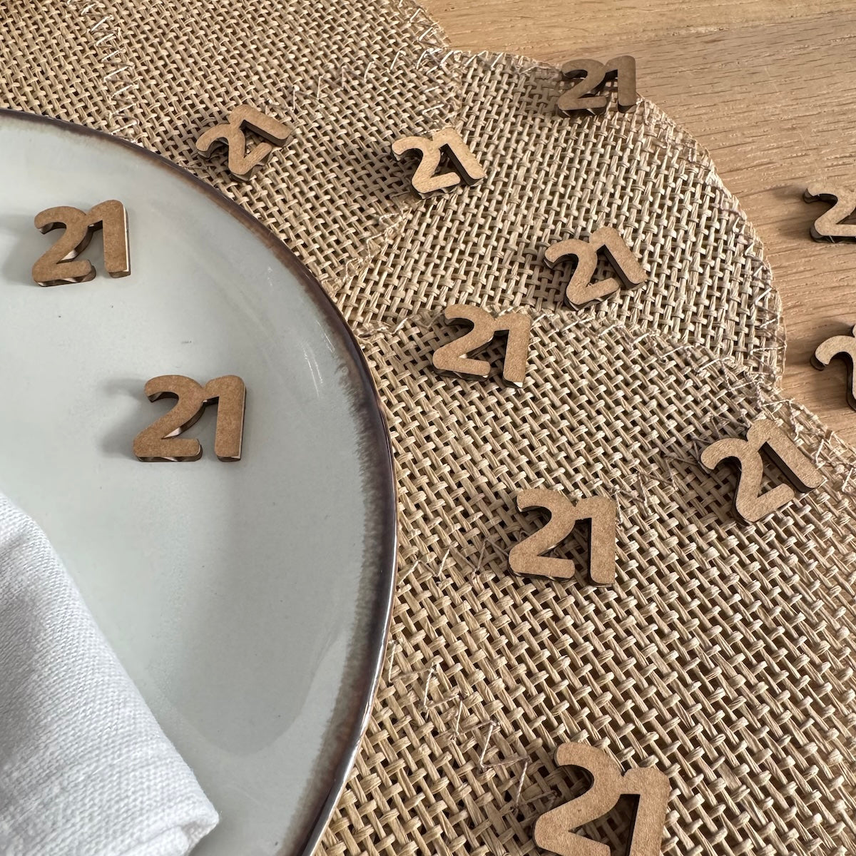 21 diner tafelconfetti - Rome (50 stuks) - karton