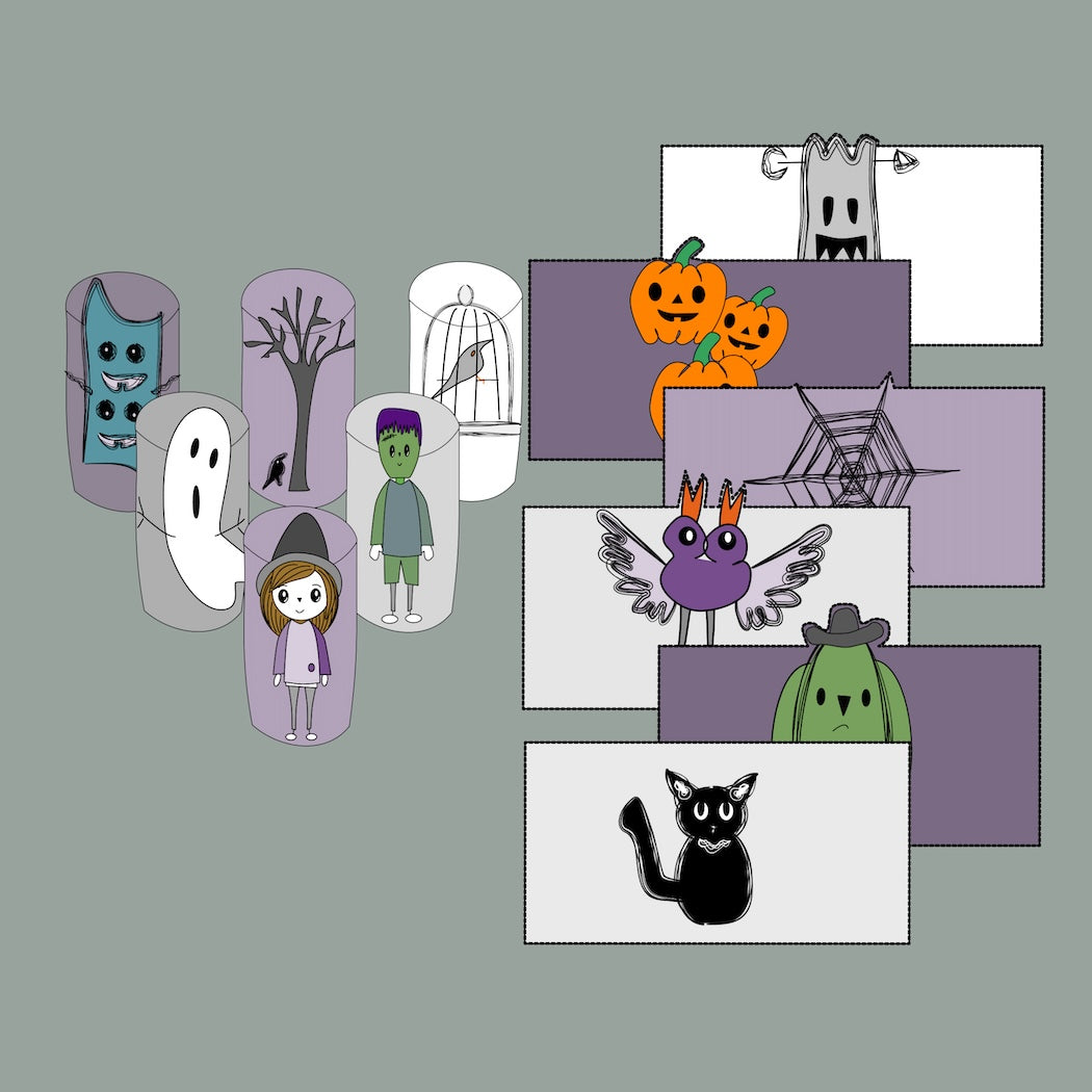 Wc-rol Halloweenfiguren knutselen
