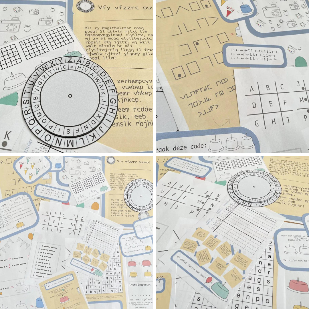 Escape spel voor thuis - verjaardagstaart
