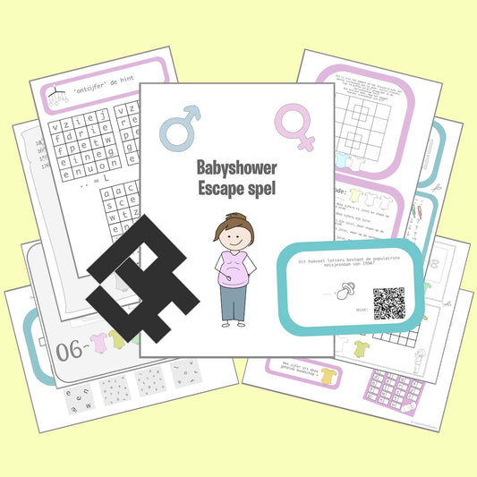 Babyshower escape spel
