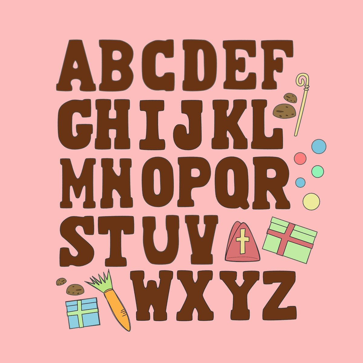 Chocoladeletters knutselen en versieren