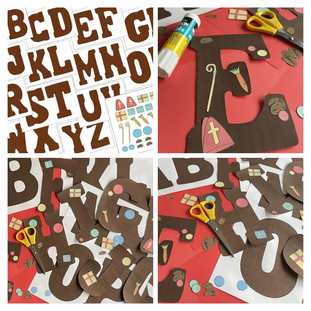 Chocoladeletters knutselen en versieren