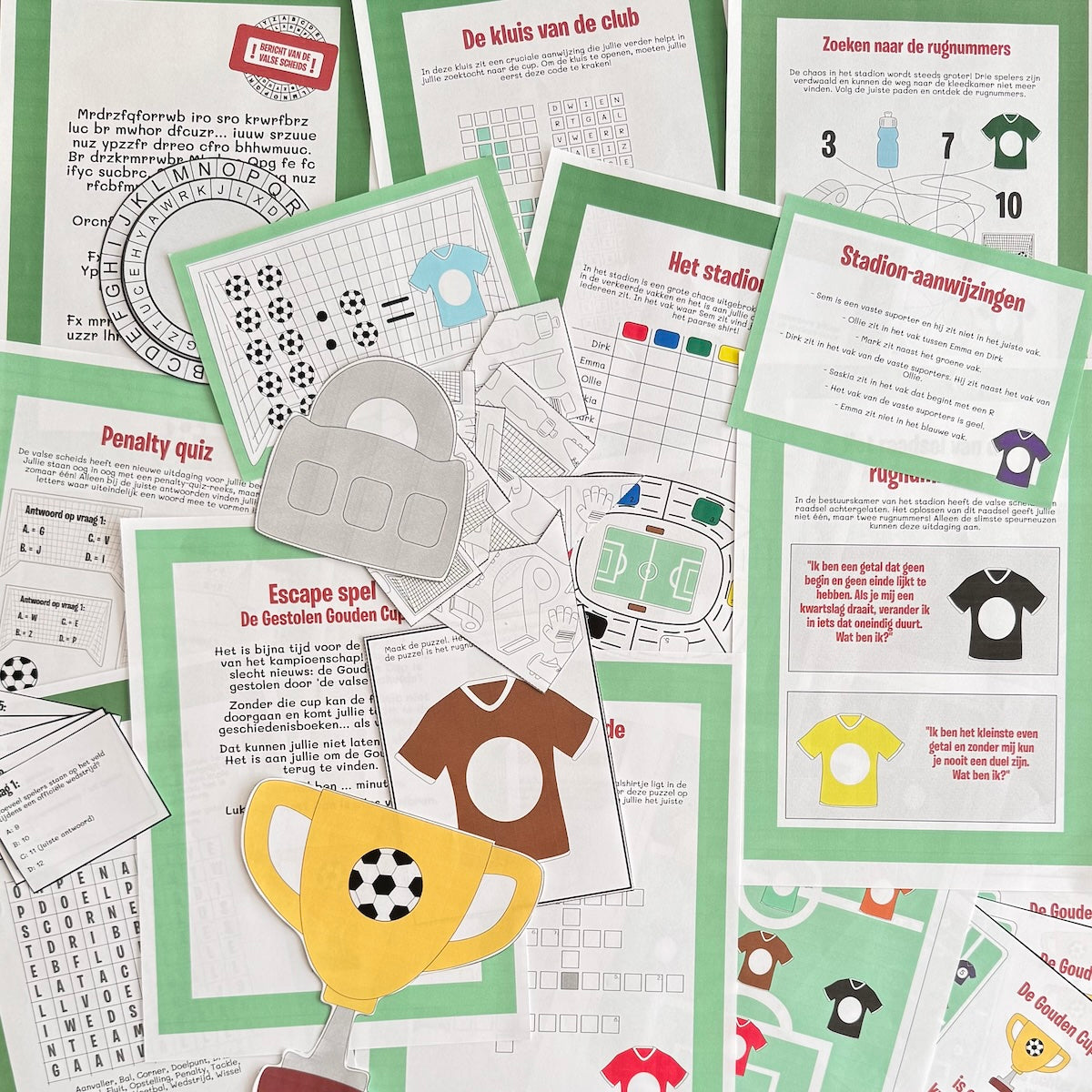 Escape room voetbal - De gestolen gouden cup