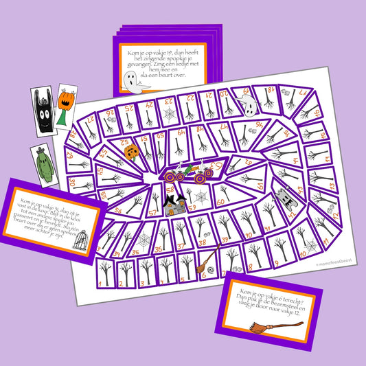 Halloween spel: Ganzenbord