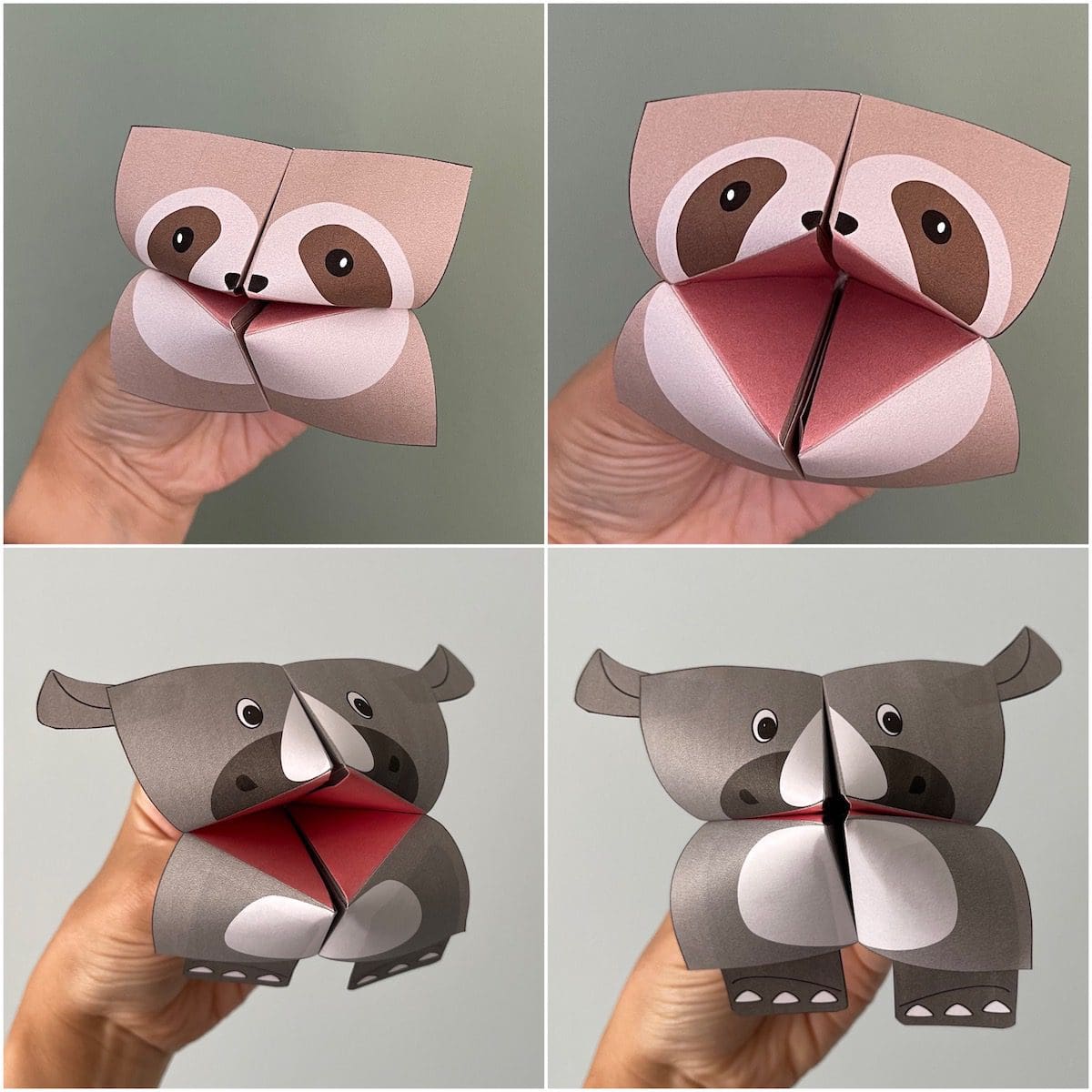 Dieren happertjes knutselen