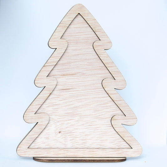 Houten kerstboom