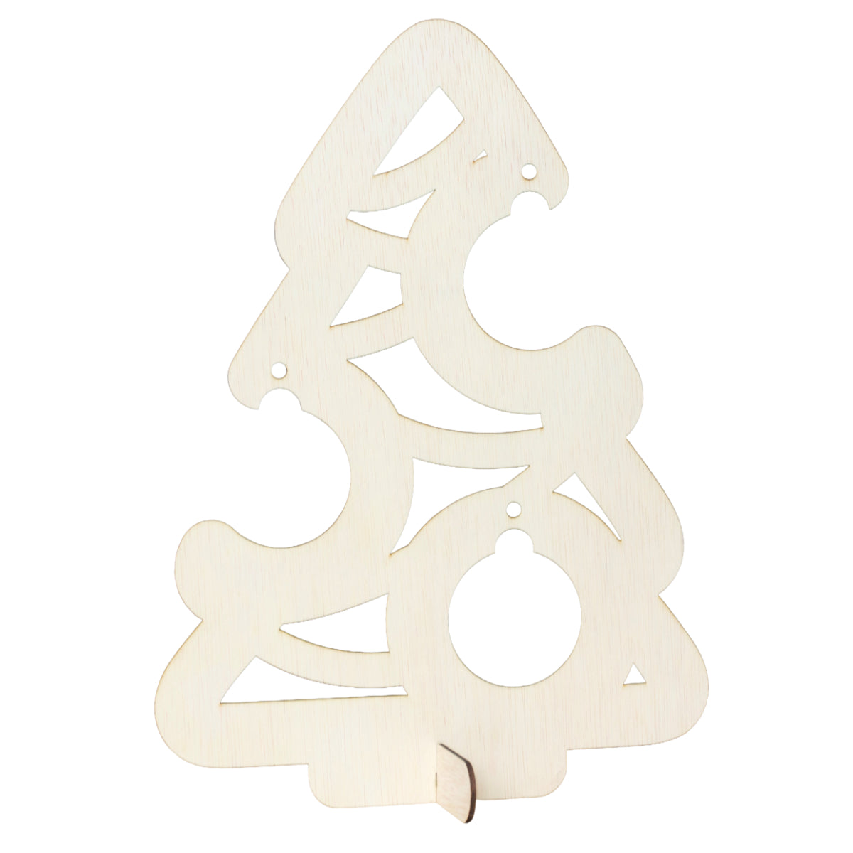 Houten kerstboom (voor kerstballen)