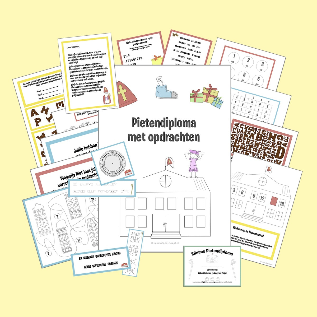Pietendiploma met opdrachten