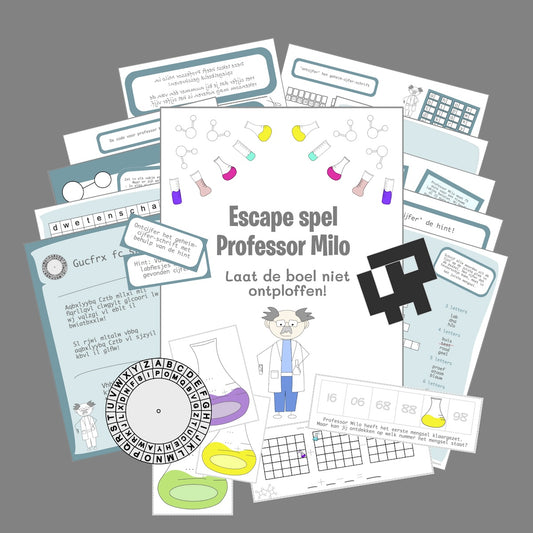 Escape room science feestje - Professor Milo