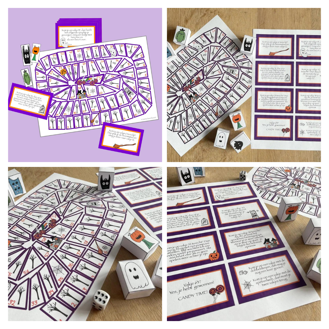 Halloween spel: Ganzenbord