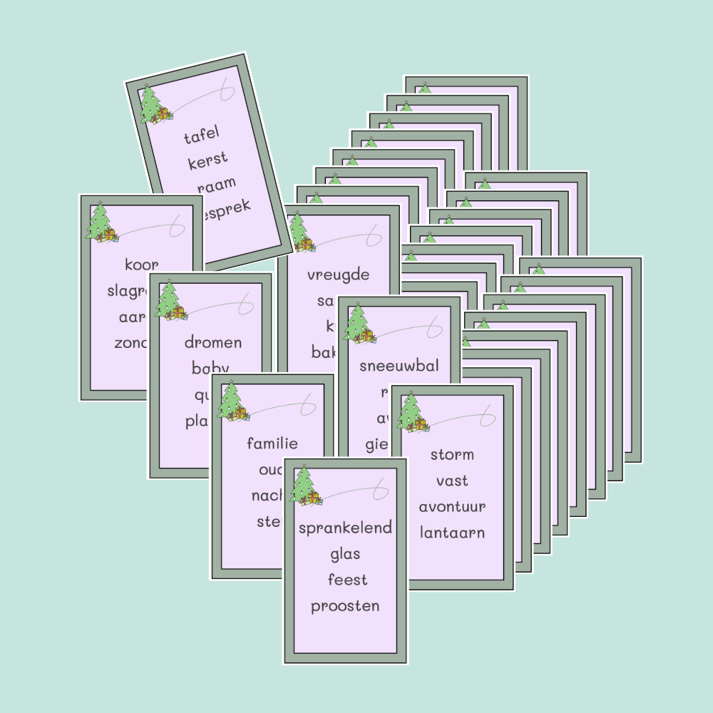 Woordspel vier op een rij - Kerst & Oudjaarseditie