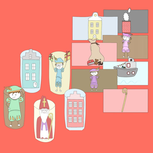 Wc-rol Sinterklaasfiguren knutselen