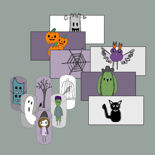 Wc-rol Halloweenfiguren knutselen