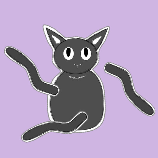Prik de staart (Zwarte Kat)